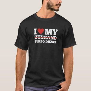 Camiseta Garagem Eu Amo Minha Namorada Turbo Diesel Garota
