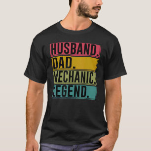 Camiseta Garagem Homem Dia dos Pais Marido Pai Mecânico Per
