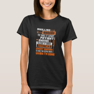 Camiseta Garagem Homens Inteligentes o Suficiente para Esco