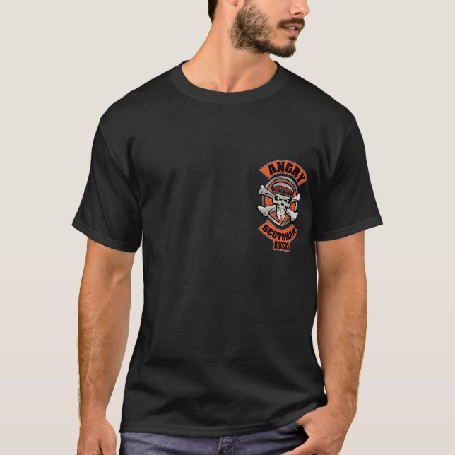 Camiseta Garagem irritada do Scotsman (Frente)