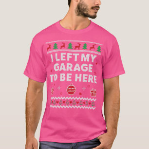 Camiseta Garagem Mecânica Feia de Natal Engraçada Xmas