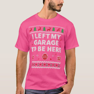 Camiseta Garagem Mecânica Feia de Natal Engraçada Xmas