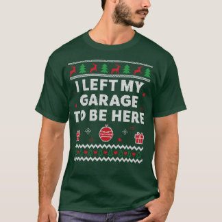 Camiseta Garagem Mecânica Feia de Natal Engraçada Xmas