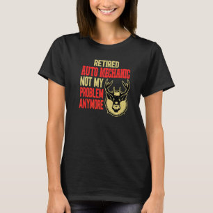 Camiseta Garagem Mecânico de Automóveis Aposentado Caça de