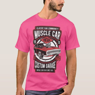 Camiseta Garagem Personalizada de Carro Muscular 1