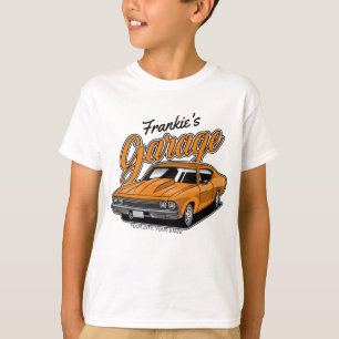 Camiseta Garagem Personalizada De Carro Muscular Clássico 1