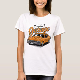 Camiseta Garagem Personalizada De Carro Muscular Clássico 1