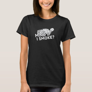 Camiseta Garagem Se Me Importa Se Eu Fumo Diesel Power Me