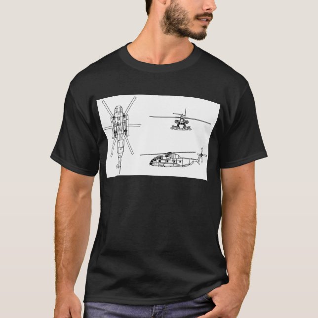 Camiseta Garanhão do mar CH-53 (Frente)