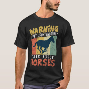 Camiseta garanhão engraçado eqeuestrian do cavalo de