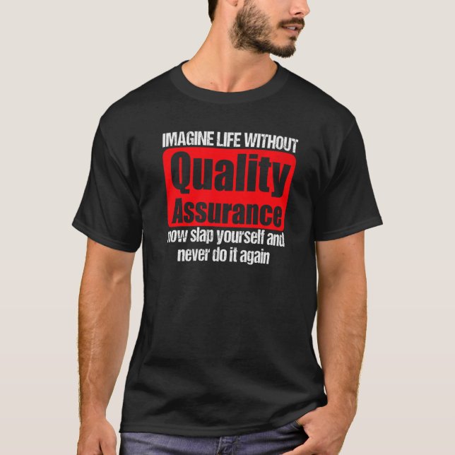 Camiseta Garantia legal de qualidade Roupa de surpreendente (Frente)