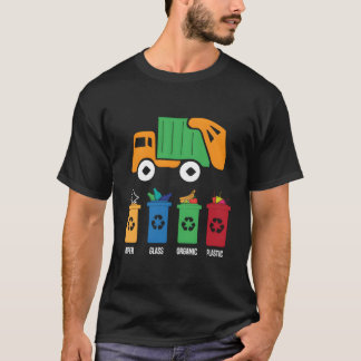 Camiseta Garbage Day Recycling Truck Toddlers Trash