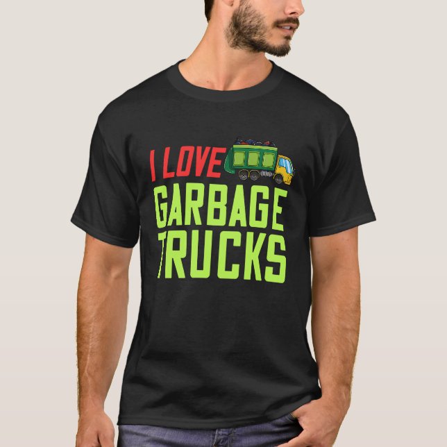 Camiseta Garbage Day  Trash Truck (Frente)