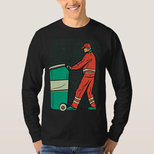 Camiseta Garbage Man Cleaning Housekeeping (Frente)