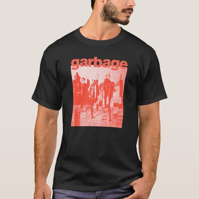 Camiseta Garbage  Orange Stepping Out (Frente)