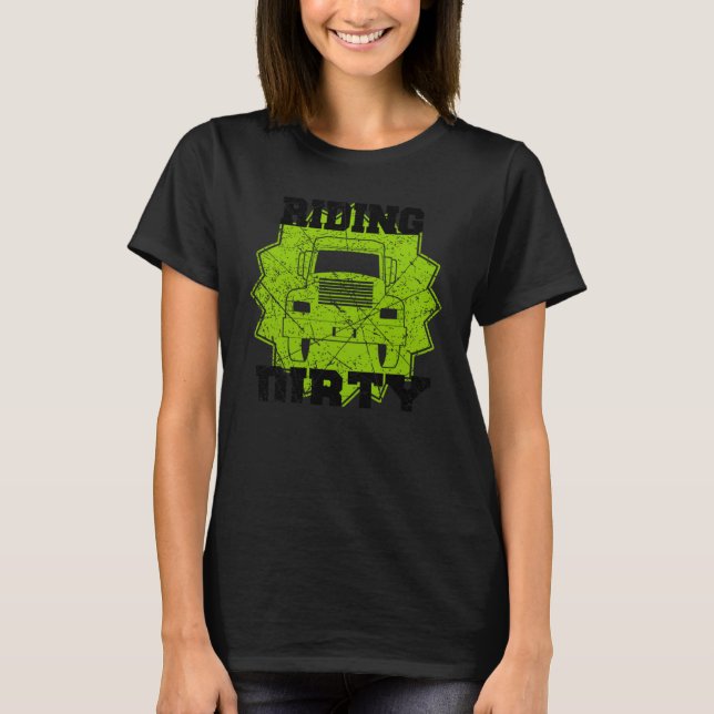 Camiseta Garbage Smiling Truck Dirty Cans Recycling Day Dus (Frente)