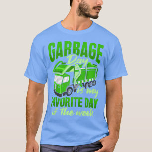 Camiseta Garbage Truck Boy Design Para Criança1497