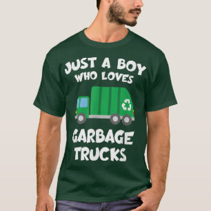Camiseta "Garbage Truck Day Meme" Apenas Um Menino Que Ama 