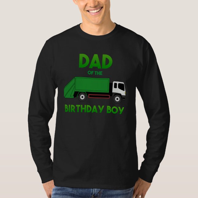 Camiseta Garbage Truck Dirty Cans Recycling Day Dustcar Dad (Frente)