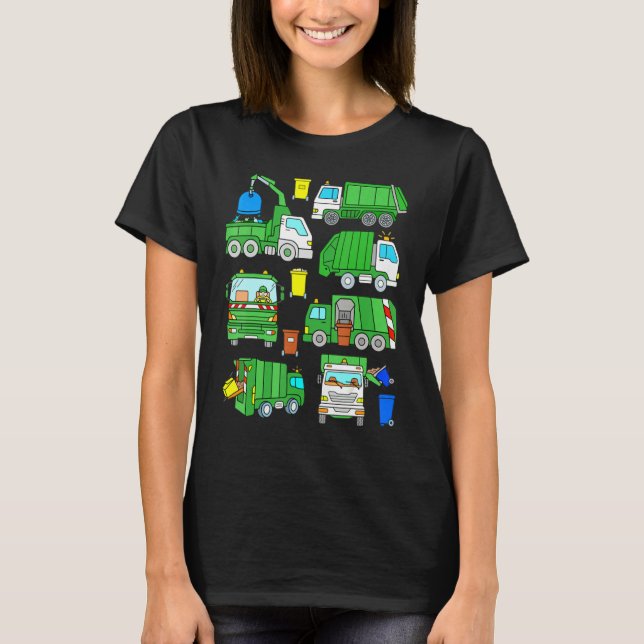 Camiseta Garbage Truck Dump Trash Trucks (Frente)