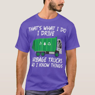 Camiseta Garbage Truck Recycling Truck Trash Remover Garbag