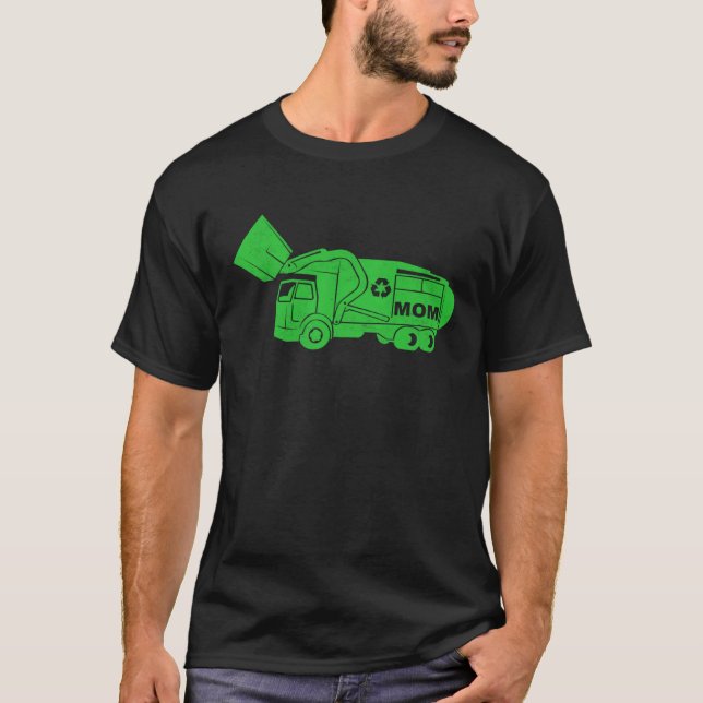 Camiseta Garbage Truck Tshirt For Mom Trash Day Waste Dispo (Frente)
