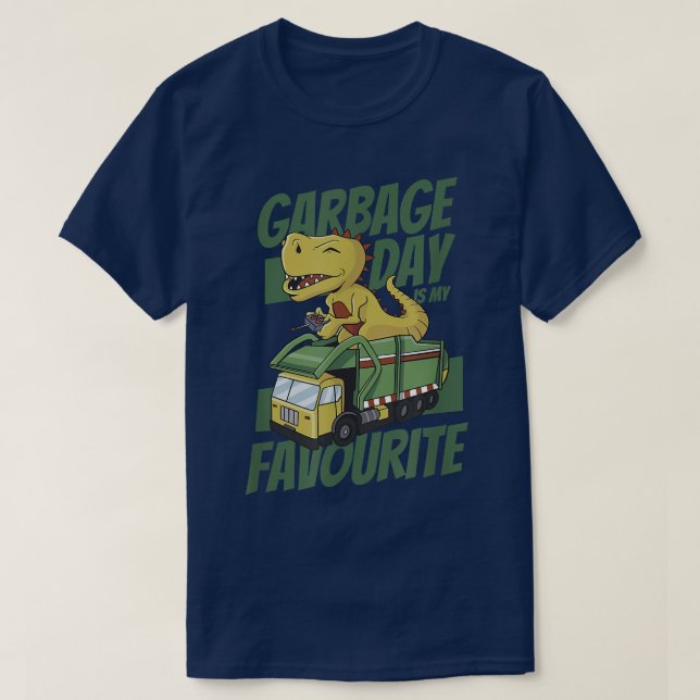 Camiseta Garbage Truck Waste Collector 695 (Frente do Design)