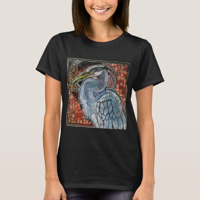 Camiseta Garça Azul Grande (Frente)