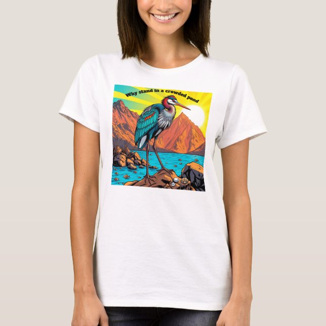 Camiseta Garça junto à Água (Frente)