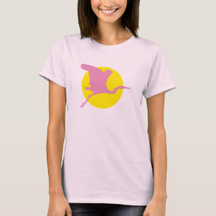Camiseta Garça-real cor-de-rosa