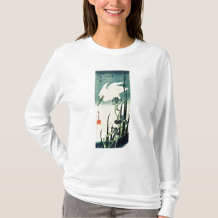 Camiseta Garça-real e íris brancas