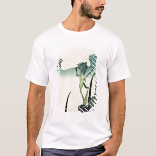 Camiseta Garça-real e íris brancas