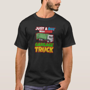 Camiseta Garçom do Caminhão Sorrindo do Lixo Dustc do Dia d