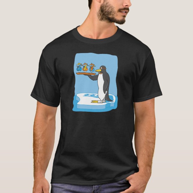 Camiseta Garçom do pinguim (Frente)