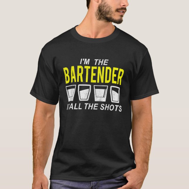 Camiseta Garçom, eu chamo de Presente do Barman. (Frente)