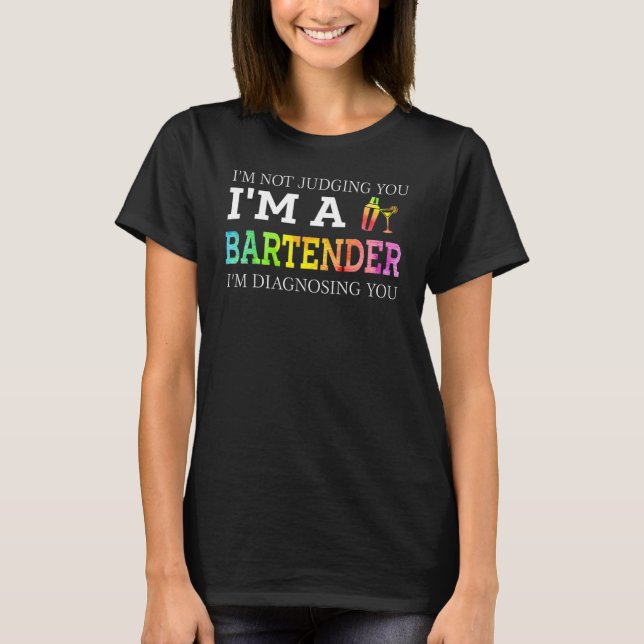 Camiseta Garçom Não Estou Julgando Você (Frente)