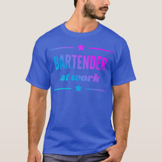 Camiseta Garçom No Trabalho Para A Melhor Garota De Barman