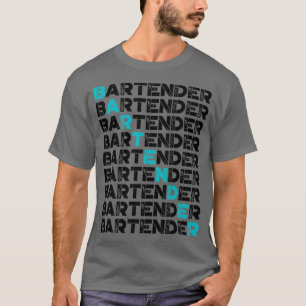 Camiseta garçom retro bartender vintage 1