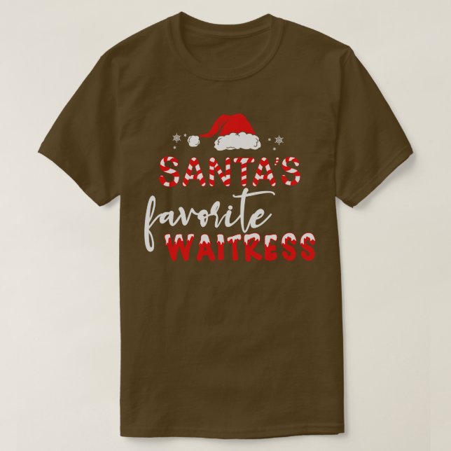 Camiseta Garçonete Favorito Santas (Frente do Design)