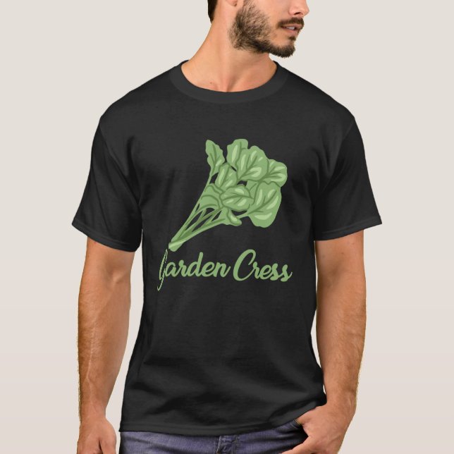 Camiseta Garden Cress Apparel Edible Herbs Lover (Frente)
