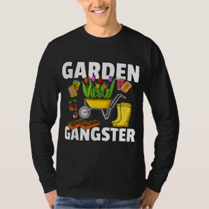 Camiseta Garden Gangster Gardent Gift Para Jardineiro Engra