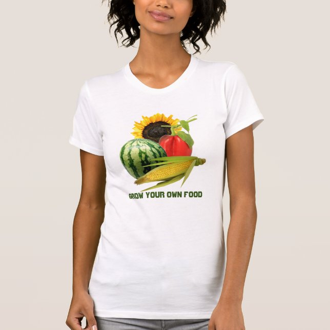 Camiseta Garden Girl Cultivou Comida / Fruta vegetal (Frente)