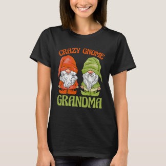 Camiseta Garden Gnome Crazy Gnome Grandma
