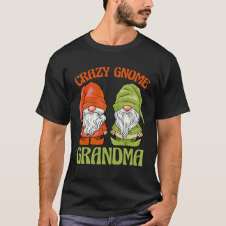 Camiseta Garden Gnome Crazy Gnome Grandma