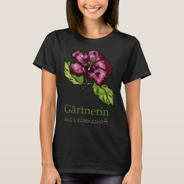 Camiseta Garden Hibiscus Flowers Gardener (Frente)