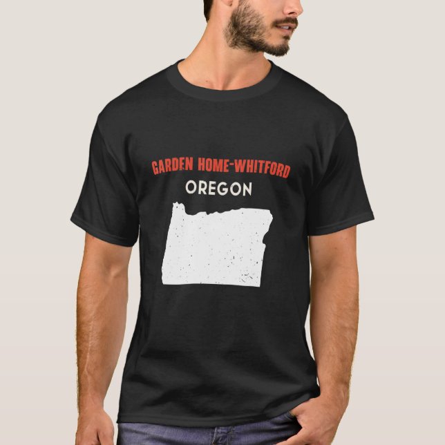 Camiseta Garden Home Whitford Oregon USA State America Trav (Frente)