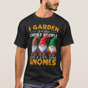 Camiseta Garden I Send Gnomos Gardening Gnomo Hat Men
