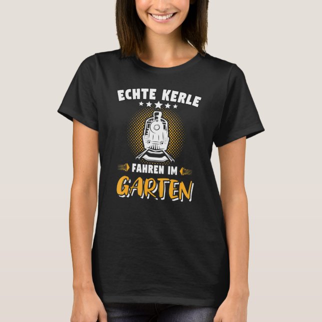 Camiseta Garden Rail Steam Train Model Rail Real Cara (Frente)