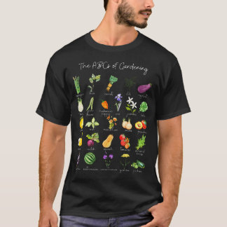Camiseta Garden Vegetable Alphabet Gardener Gardening Veggi