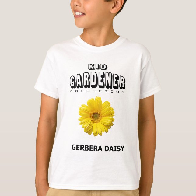 Camiseta Gardener Collection Kid's T-Shirt Gerber Daisy (Frente)